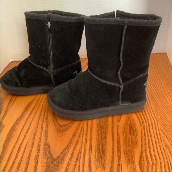 Zodiac Girls toddler Black Winter Books Size 10 faux fur cozy warm - Picture 3 of 7